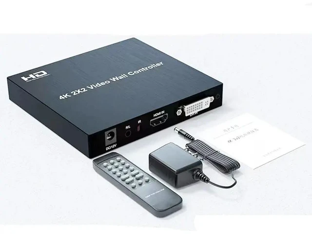 Main image of 1080p60 input,4K 2x2 Video wall Controller for HDMI 1080P 60Hz 1X2 1X4 1X3 2X1 3x1 4X1 multi video screen processor switcher splice