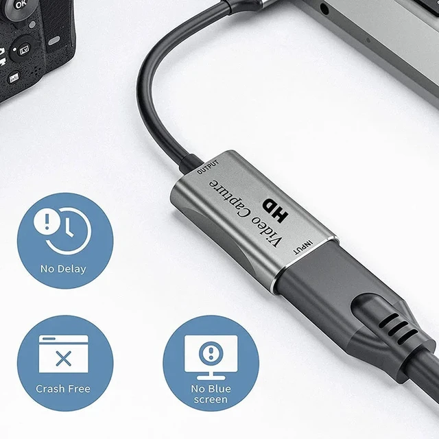 Alt view image 2 of 5 - USB Style,USB 3.0 60fps for HDMI Audio Video Capture Card Device 4k for OBS Live Streaming Broadcast Game Recording Box