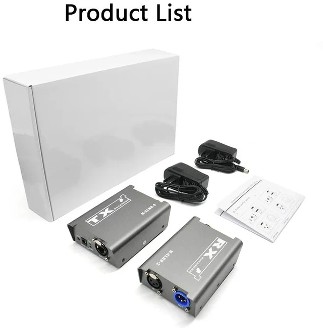 Alt view image 5 of 5 - EU Plug,One Way Bi-directional XLR Audio Digital Extender 200M Public Transmission for Audio Matrix Digital IP Broadcasting