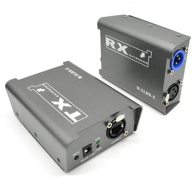 Main image of EU Plug,One Way Bi-directional XLR Audio Digital Extender 200M Public Transmission for Audio Matrix Digital IP Broadcasting