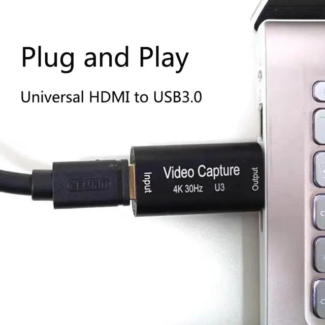 Alt view image 2 of 5 - Curved style,4K To USB 3.0 Audio Video Capture Card MS2130 Chip 1080P 60fps YUY2 Game Recording for PS4 5HDMI-compatible Laptop PC Live Strea