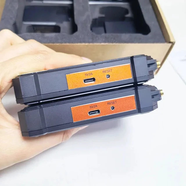 Alt view image 2 of 5 - US Plug,4K Dual HDMI Wireless Transmitter Receiver Extender Sender Share for Camera Live Streaming Laptop PC To TV Monitor