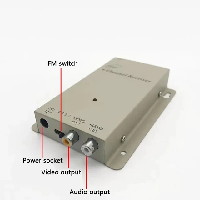 Alt view image 5 of 5 - ,Wireless 1.2Ghz 5000mW Video Audio Transmitter With 1.2G Receiver High Gain Antenna Long Range Transmittion
