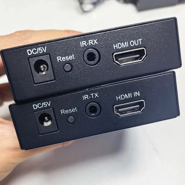 Alt view image 2 of 5 - UK Plug,H.264 150M HDMI IP Extender Via RJ45 Ethernet Network Cat5e/ 6 Cable Via Switch 1 Transmitter To Multi Receiver for PS4 Laptop T