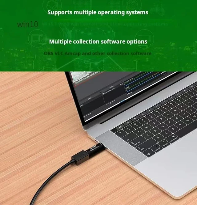 Alt view image 5 of 5 - ,4K MS2130 for HDMI To USB 3.0 Audio Video Capture Card Game Record for PS4 PS5 Camera Laptop PC Live Streaming 1080P 60fps YUY2