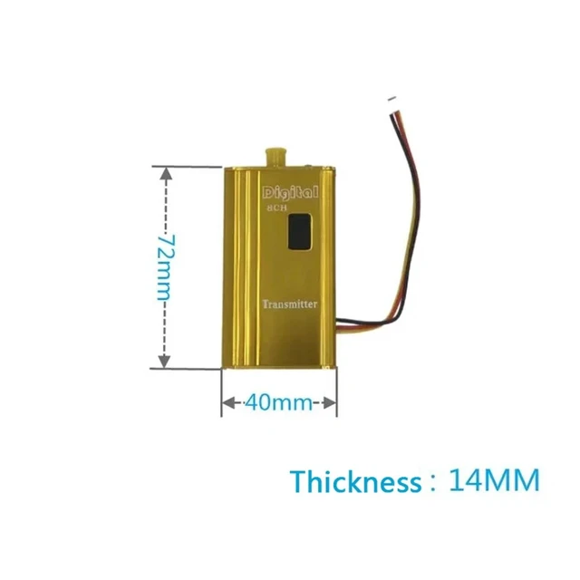 Alt view image 3 of 5 - Transmitter,Wireless FPV 1.2Ghz 1.2G 8CH 1500mw AV Sender TV Audio Video Transmitter and Receiver For QAV250 250 FPV Quadcopter