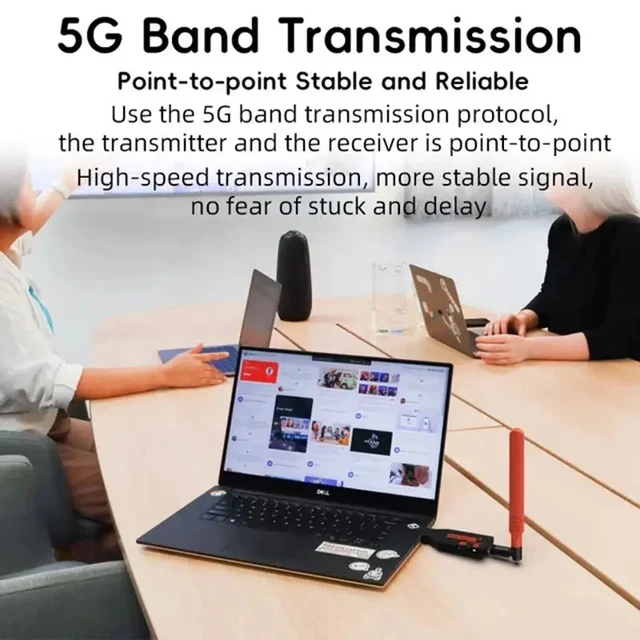 Alt view image 4 of 5 - 1TX and 3RXS,150m 1080P Wireless HDMI-compatible Extender Video Transmitter and Receiver Multi Screen Share Display for Camera Laptop PC