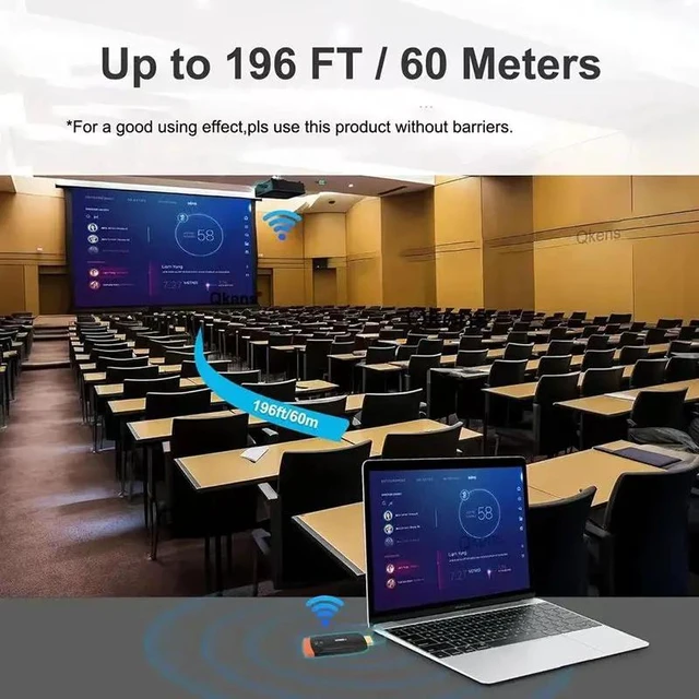 Alt view image 5 of 5 - ,Wireless Transmission for HDMI Extender Video 150M MINI Transmitter and Receiver Display Share for Camera PC To TV Projector