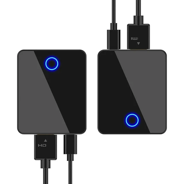 Alt view image 2 of 5 - 1TX and 1RX,Wireless Extender for HDMI Video Transmitter Receiver 30m for PS4 DVD Camera Laptop PC Game Meeting Live Streaming to TV