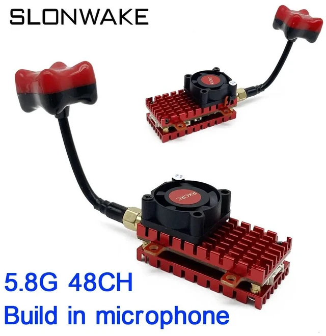 Alt view image 5 of 5 - 2W VTX Camera,Over 20Km Range 5.8Ghz 2W FPV Transmitter launcher 2000MW 48CH build in microphone and 1200TVL fpv camera + 7 inch IPS monitor