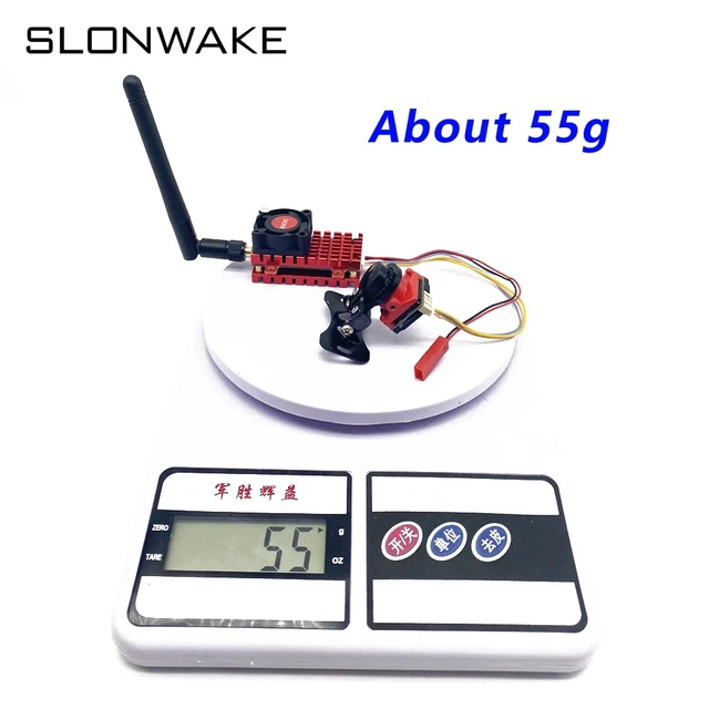 Alt view image 3 of 5 - transmitter camera,Over 20Km 5.8Ghz 2W FPV Wireless VTX Transmitter Built-in Microphone and 2.1mm cmos 1200TVL fpv camera use for long distance