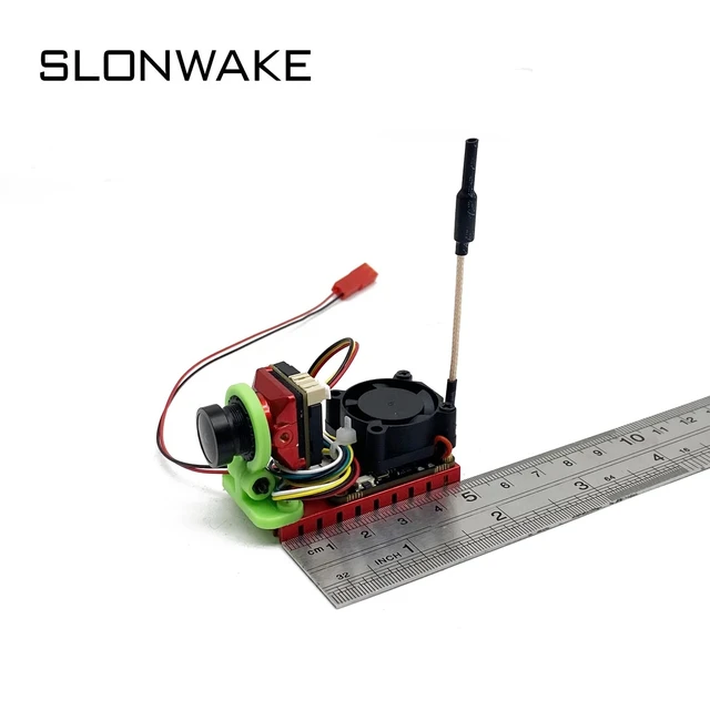 Alt view image 3 of 5 - 1W VTX Camera,New mini 5.8G 48CH VTX 1000mW adjustable VTX Transmitter Camera CMOS 1500TVL B19 need 2-4S Power use for FPV RC Playing Parts