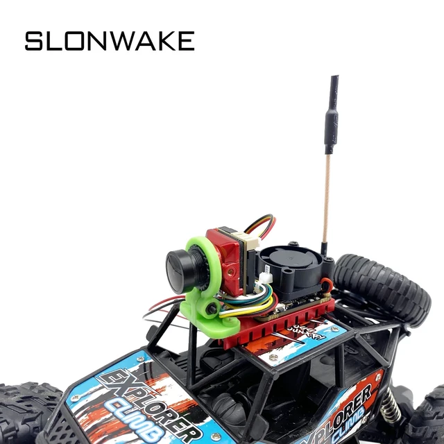 Alt view image 5 of 5 - 1W VTX Camera,New mini 5.8G 48CH VTX 1000mW adjustable VTX Transmitter Camera CMOS 1500TVL B19 need 2-4S Power use for FPV RC Playing Parts