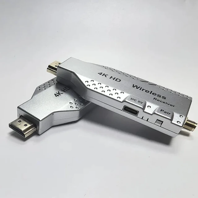 Alt view image 2 of 5 - ,5.8G 4K 50M Wireless HDMI-compatible Video Transmitter Receiver Extender Display Adapter Dongle For TV Monitor Projector PC