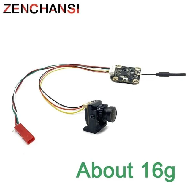 Alt view image 2 of 5 - fpv vtx camera,Over 5km fpv suit 5.8G 48CH 1000mW adjustable Wireless AV Transmitter Lancher +CMOS 1500TVL fpv camera for FPV Multicopter