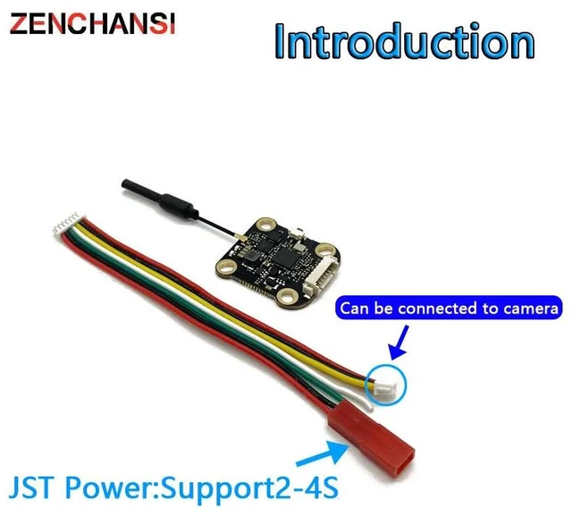 Alt view image 3 of 5 - fpv vtx camera,Over 5km fpv suit 5.8G 48CH 1000mW adjustable Wireless AV Transmitter Lancher +CMOS 1500TVL fpv camera for FPV Multicopter