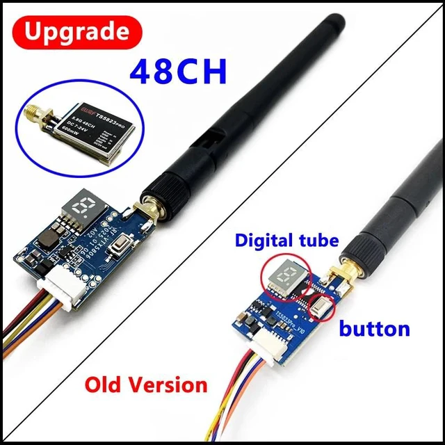 Alt view image 4 of 5 - suit 2,5.8G 48CH 600mw fpv VTX Transmitter and CMOS 1200TVL fpv Camera with 5.8G FPV UVC Receiver Video Downlink OTG VR Android Phone