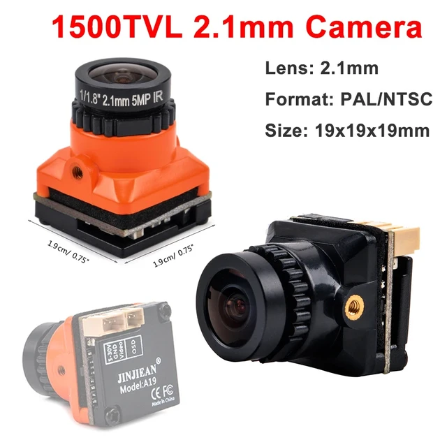 Alt view image 4 of 5 - 1.6W VTX Camera,Over 10km 5.8G 48CH 200/500/800/1600mW adjustable VTX transmitter and B19 2.1mm Lens 1500TVL fpv camera for RC Playing Part