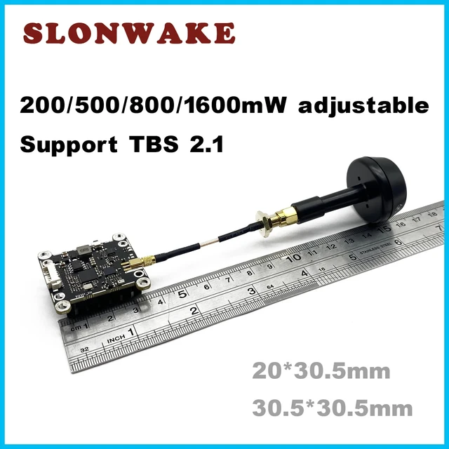 Alt view image 3 of 5 - 1.6W VTX Camera,Over 10km 5.8G 48CH 200/500/800/1600mW adjustable VTX transmitter and B19 2.1mm Lens 1500TVL fpv camera for RC Playing Part
