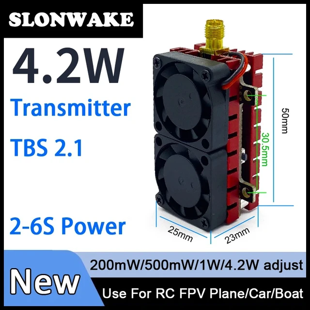 Alt view image 5 of 5 - fpv suit,SLONWAKE 5.8G 48CH 4.2W VTX Transmitter with 1200TVL fpv camera and VR009 FPV Goggles 3 inch 480*320px Video Headset HD Glasses