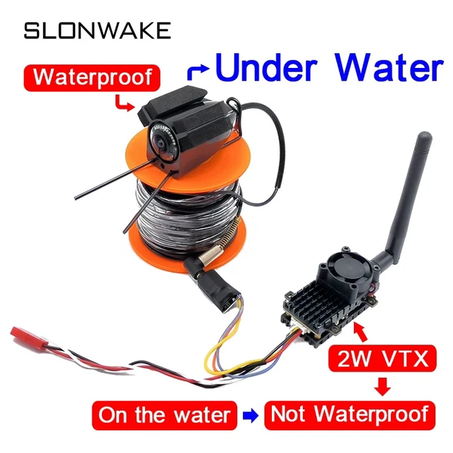 Alt view image 3 of 5 - 15m fpv monitor 1,Long rage Ice Fishing Underwater Camera 195° and 4.3 Inch Screen Fish Finder monitor With 12 Infrared Lights Can Turn ON/OFF