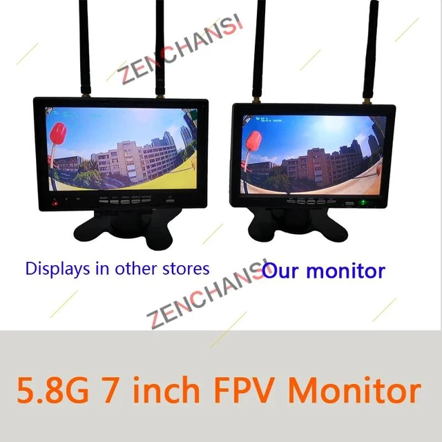 Alt view image 5 of 5 - FPV System,Long Range FPV System 5.8G 48CH 2W FPV Wireless Transmitter and 2.8-12mm adjustable focus camera and Dual fpv monitor 1020*600px