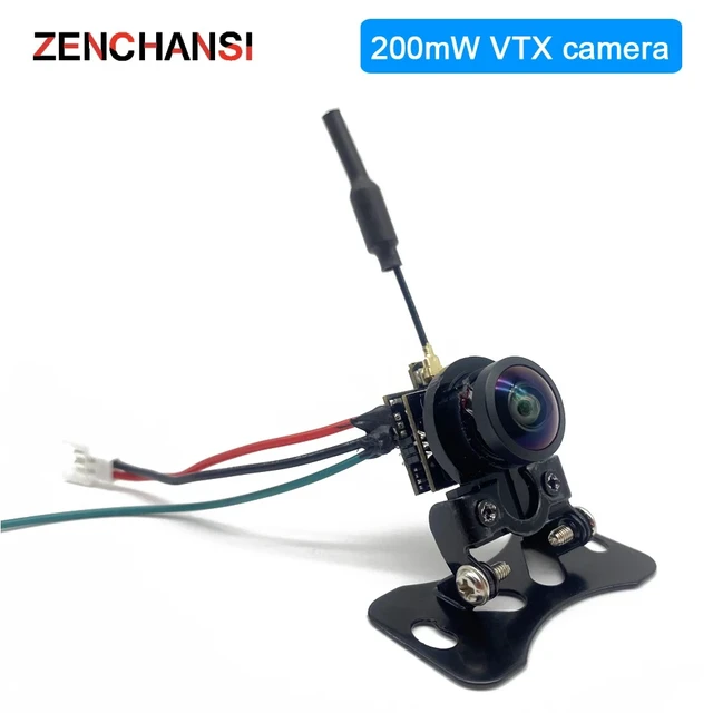 Alt view image 2 of 5 - 25mW VTX-CAM,5.8G 48CH 25mW/200mW FPV Transmitter Camera CMOS 1000TVL Mini FPV Micro AIO 180 angle Camera 3-6V Supports image flipping for RC