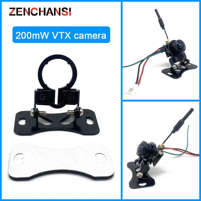 Alt view image 3 of 5 - 25mW VTX-CAM,5.8G 48CH 25mW/200mW FPV Transmitter Camera CMOS 1000TVL Mini FPV Micro AIO 180 angle Camera 3-6V Supports image flipping for RC