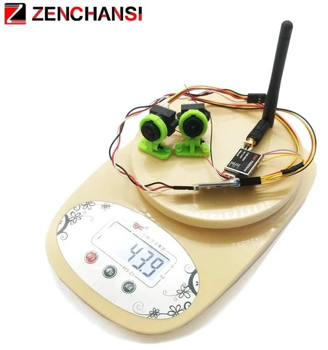 Alt view image 2 of 5 - fpv suit,3 channel Dual Video camera CMOS 1000TVL fpv camera with 5.8G 40CH Dual Antennas 3 Inch FPV Goggles Video Glasses Headset HD
