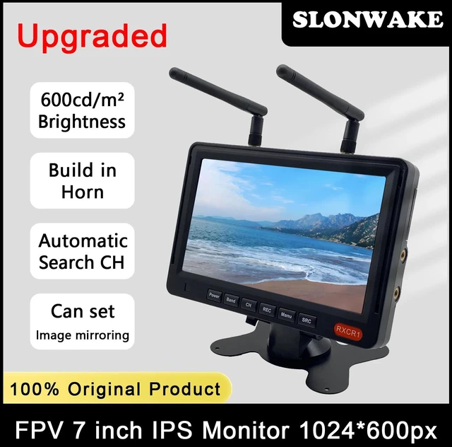 Alt view image 4 of 5 - fpv suiit,FPV set 5.8G 56CH 7 inch HD IPS 1024*600 monitor with CMOS 1200TVL FPV Camera and 5.8G 48CH 2000mW FPV VTX Transmitter for RC