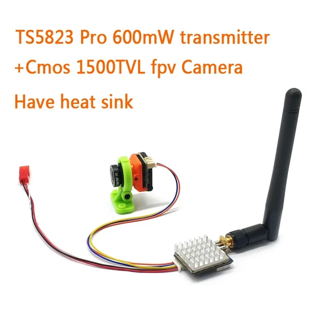 Alt view image 2 of 5 - fpv suit,FPV System 5.8G Module 600mW VTX Transmitter TS5823 + 2.1mm lens 1200TVL FPV Camera B19 and 7 inch IPS monitor for RC FPV Cars