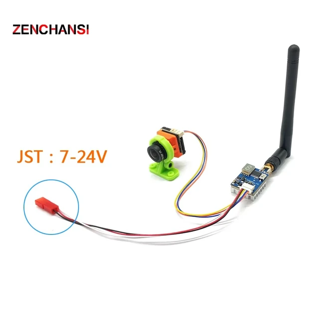 Alt view image 3 of 5 - fpv suit,FPV System 5.8G Module 600mW VTX Transmitter TS5823 + 2.1mm lens 1200TVL FPV Camera B19 and 7 inch IPS monitor for RC FPV Cars