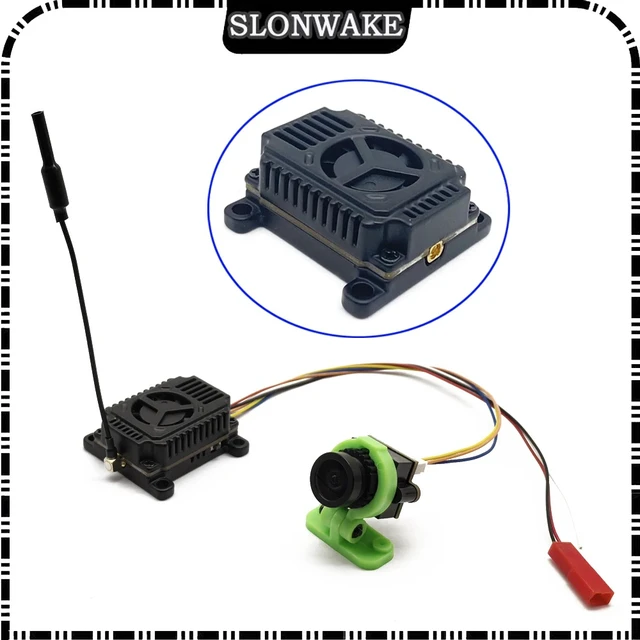 Alt view image 2 of 5 - transmitter camera,Over 20km Long Range 5.8G analog 48CH 4W adjustable Wireless AV VTX Transmitter and 2.4mm Lens CMOS 1000TVL fpv camera for RC