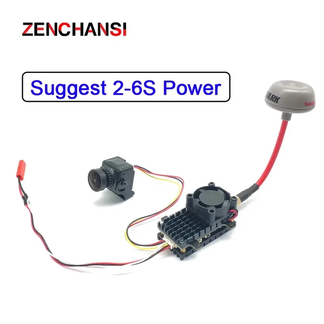 Alt view image 2 of 6 - fpv suit,New Long Range 5.8Ghz 48CH 2000mW FPV Wireless VTX Viedo Transmitter and FPV UVC OTG Receiver + CMOS 1200TVL 2.5mm FPV Camera