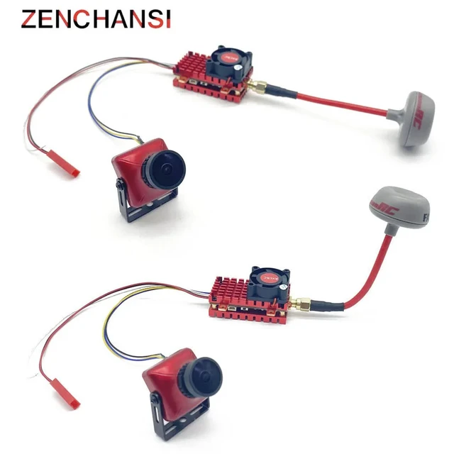 Alt view image 5 of 5 - fpv suit2,Over 20Km Range 5.8Ghz 2W FPV Transmitter and CCD 2000TVL fpv camera with EWRF FPV Receiver Video Downlink OTG Android Phone
