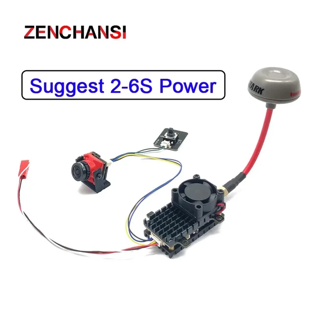 Alt view image 2 of 5 - fpv suiit,FPV set 5.8G 56CH 7 inch HD IPS 1024*600 monitor with CMOS 1200TVL FPV Camera and 5.8G 48CH 2000mW FPV VTX Transmitter for RC