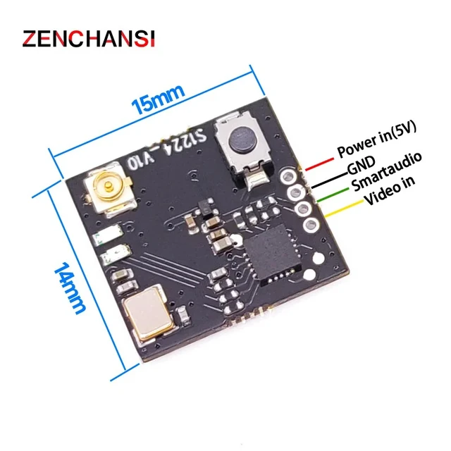 Alt view image 4 of 5 - 5 PCS,Upgraded version e7082VM 5.8G 40CH 25/100mW Adjustable FPV Transmitter Support Smartaudio Betaflight Cleanflight OSD