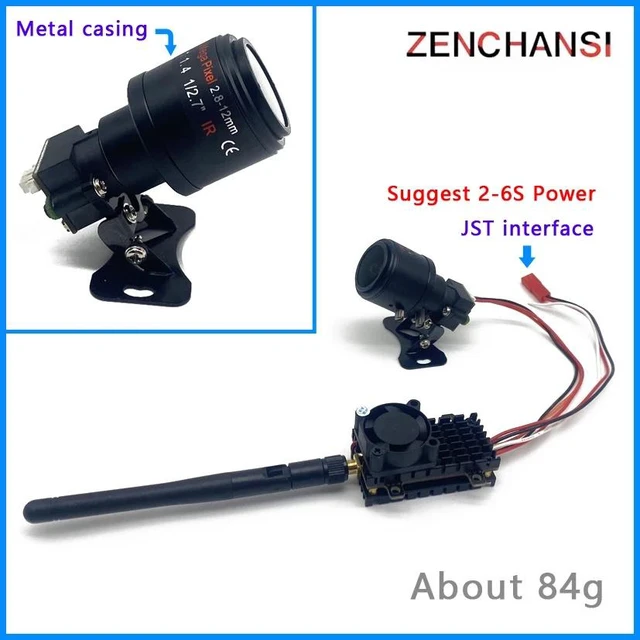 Main image of FPV System,Long Range FPV System 5.8G 48CH 2W FPV Wireless Transmitter and 2.8-12mm adjustable focus camera and Dual fpv monitor 1020*600px