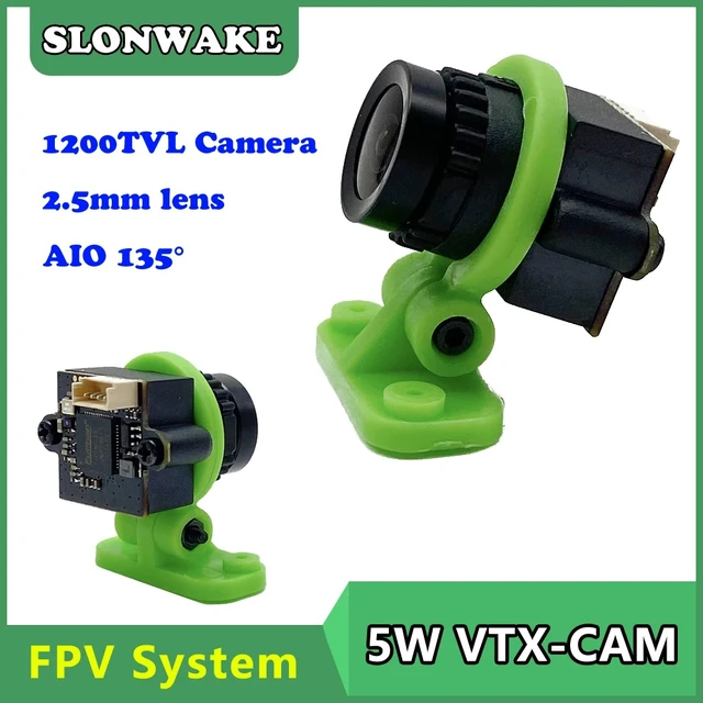 Alt view image 5 of 5 - fpv suit,Long Range 5.8G 48CH 7"inch FPV Monitor Receiver 1024*600px with 5000mW VTX FPV Transmitter and CMOS 1200TVL fpv camera for RC
