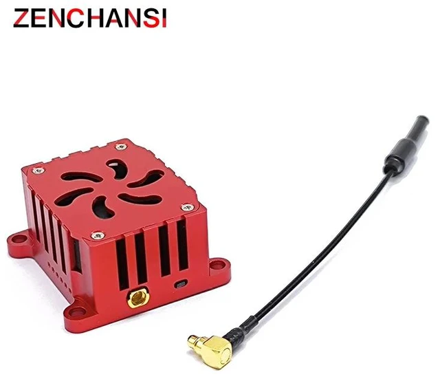Alt view image 3 of 5 - 1.2W VTX,Long distance 5.8Ghz 1.2W 1.6W 2W FPV Wireless Transmitter 48CH With heat sink and fan Video AV Audio Sender for RC Plane
