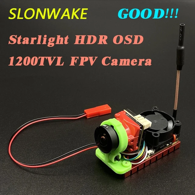 Alt view image 3 of 6 - fpv suit,Fpv system Long Range 5.8G FPV Wireless Transmitter 1000mW with Starlight 1200TVL FPV Camera and 4.3 Inch FPV Monitor 480*272px