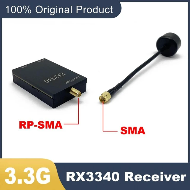 Alt view image 3 of 5 - 3.3G Receiver,RockFlight 3.3G 16CH RX3340 VRX FPV wireless image transmission receiver frequency support 3310-3495MHz/automatic channel search