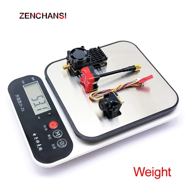 Alt view image 3 of 5 - 2W VTX Camera,5.8G 2W Transmitter 2000mW VTX launcher and 2.1mm CMOS 1500TVL B19 Pro Starlight fpv camera use for long range RC Playing Parts