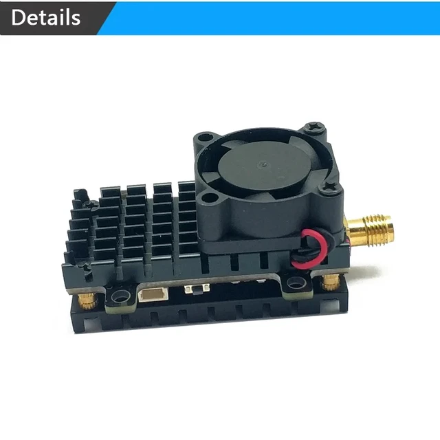 Alt view image 4 of 5 - 2W VTX Camera,5.8G 2W Transmitter 2000mW VTX launcher and 2.1mm CMOS 1500TVL B19 Pro Starlight fpv camera use for long range RC Playing Parts