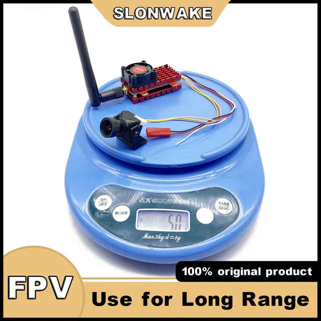 Alt view image 4 of 5 - 2W VTX Camera,SLONWAKE Over 20km 5.8g 2W high-power UAV wireless picture transmission setFixed Wing analog and fpv 1800TVL Night Vision camera