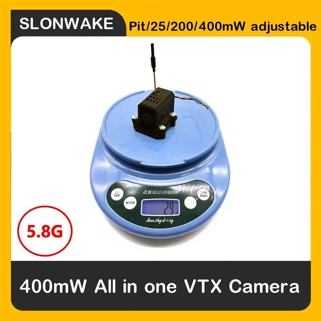 Alt view image 3 of 5 - VTX Camera,SLONWAKE 5.8GHz 48CH Pit/25/200/400mW adjustable VTX Transmitter and Night Vision 1200TVL starlight fpv camera use for RC Car