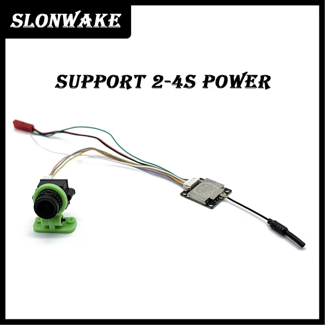 Alt view image 2 of 5 - 600mW VTX Camera,SLONWAKE 5.8G 48CH 600mw Wireless Video Transmitter & 1000TVL Camera for RC FPV Aerial Photography