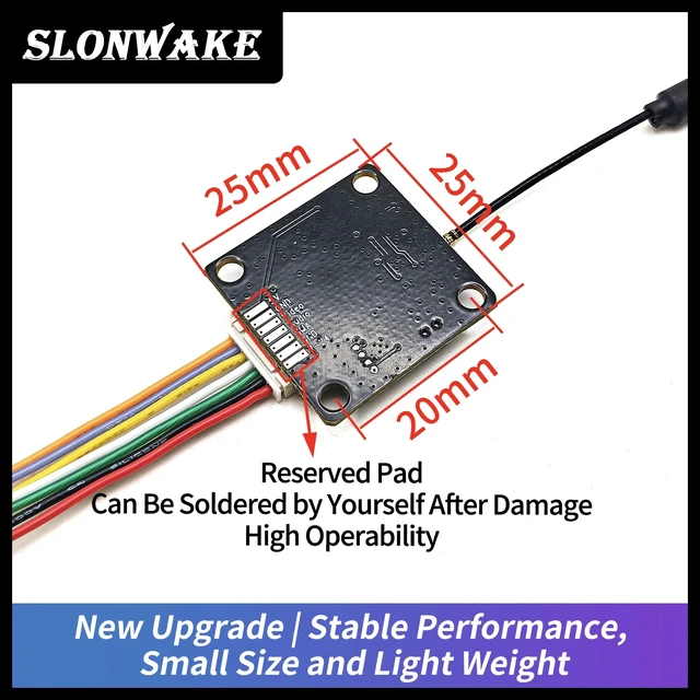 Alt view image 5 of 5 - 600mW VTX Camera,SLONWAKE 5.8G 48CH 600mw Wireless Video Transmitter & 1000TVL Camera for RC FPV Aerial Photography