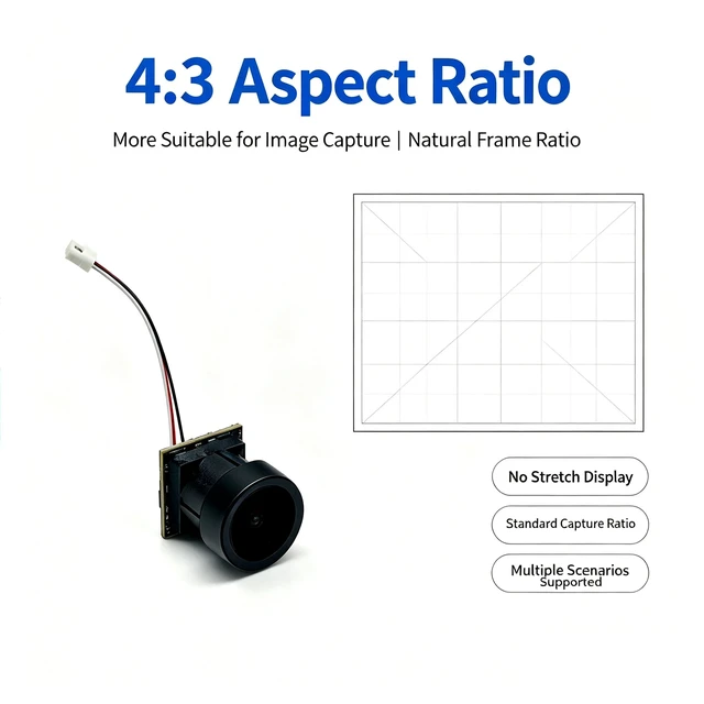 Alt view image 4 of 5 - CMOS 1000TVL,SLONWAKE Ant FPV Camera 1000TVL Ant Lite Analog Camera (FPV Cycle Edition) 4:3 NTSC/PAL Camera 168 angle for FPV Racing Drones