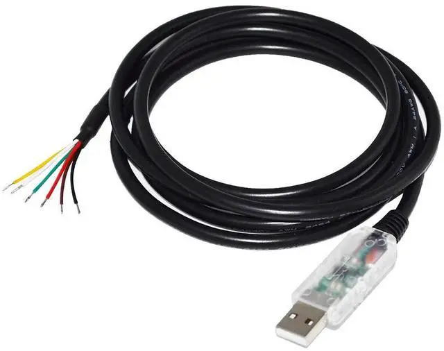 Main image of FTDI FT232RL USB TO RS485 6 CORE 6P WE CONVERTER SERIAL COMMUNICATION CABLE COMPATIBLE USB-RS485-WE-1800-BT GND DATA A+ B- 120R (Transparent USB Case)
7M Length(8M Length)